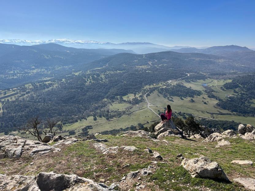 Panoramica da Gonare verso il Gennargentu