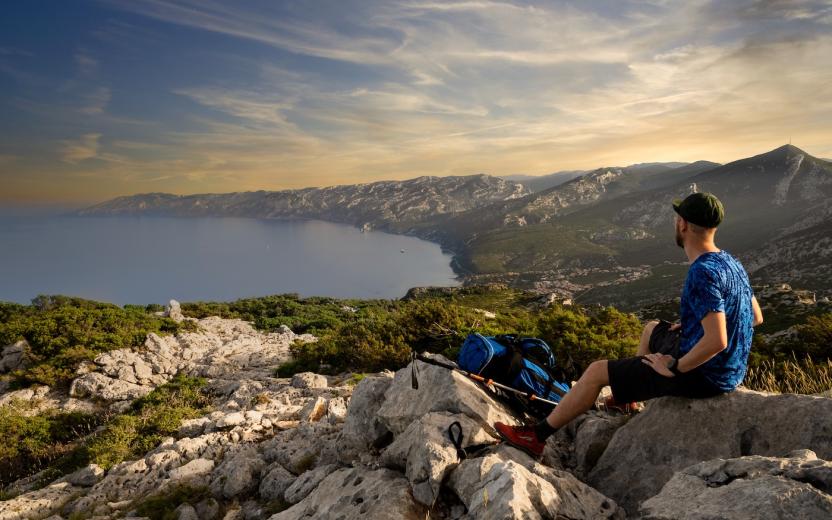 Cala Gonone vista dal Monte Irveri