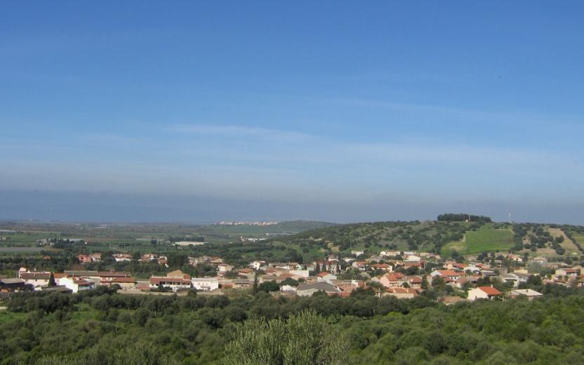 Masainas, panoramica del paese