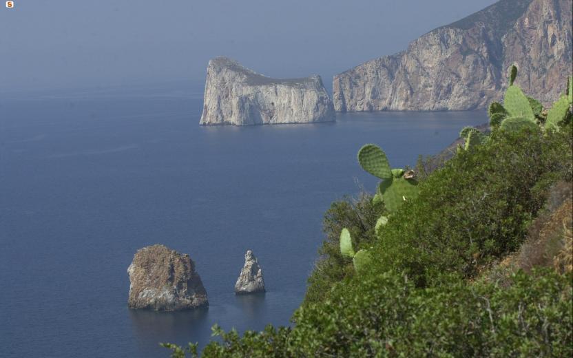 Masua, vista sul Pan di Zucchero e Porto Flavia