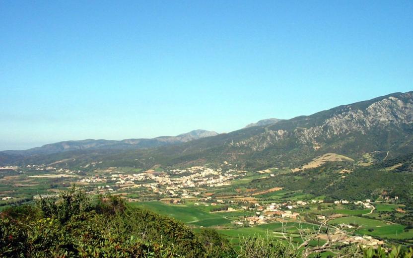 Nuxis, panorama da Pranedda