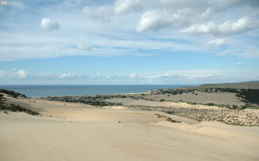 Spiaggia di Piscinas, panorama