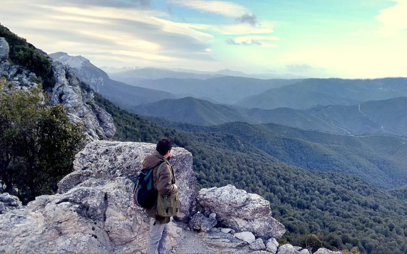 Panorama sul sentiero delle creste del Supramonte