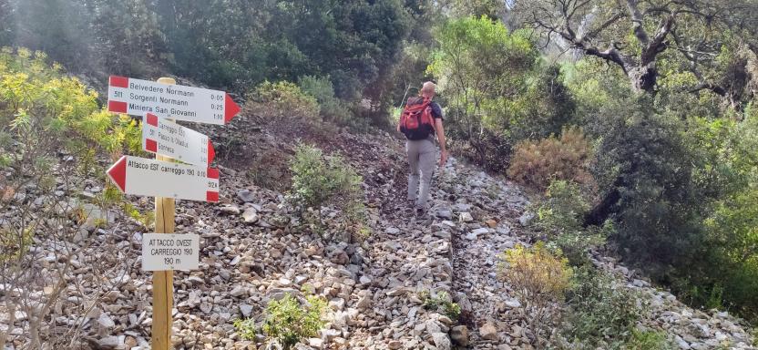 Salita verso San Giovanni lungo il 511