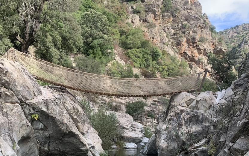 Ponte tibetano sul rio Nuluttu