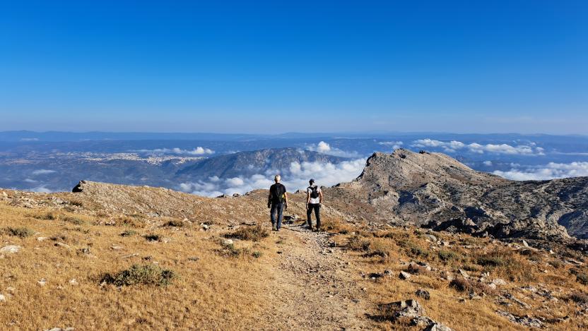 Nuoro e Ortobene visti dal Monte Corrasi, Oliena