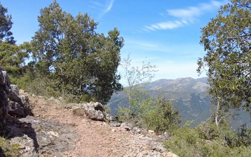 Veduta panoramica percorso