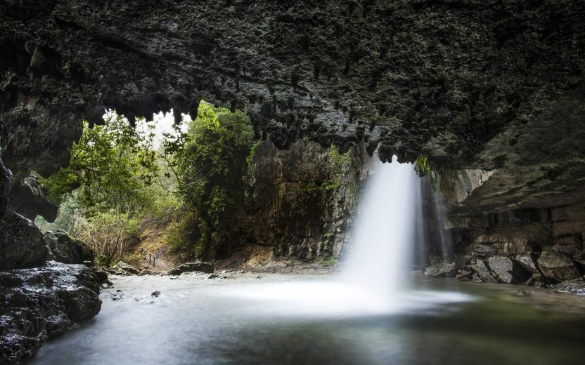 Cascata su stampu de su turrunu, Sadali, Seulo