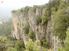 Ulassai, vista panoramica delle cascate di Santa Barbara 