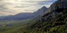 Panoramica dal sentier 406 sul versante nord del Supramonte