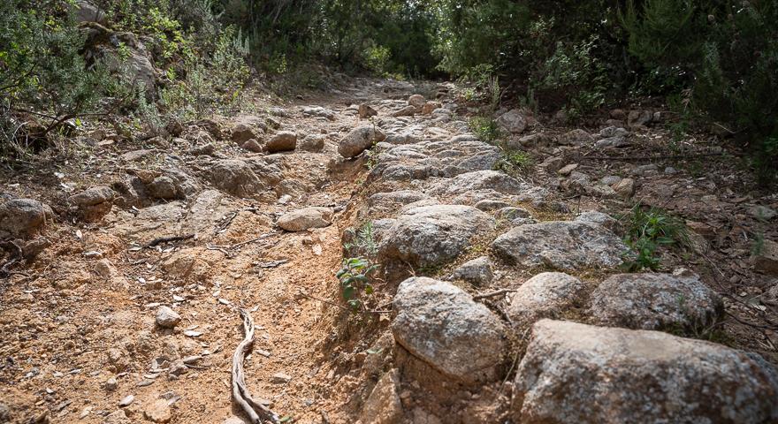 La carrareccia in salita
