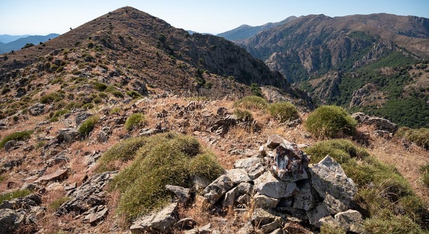 La cresta nella zona di Magusu