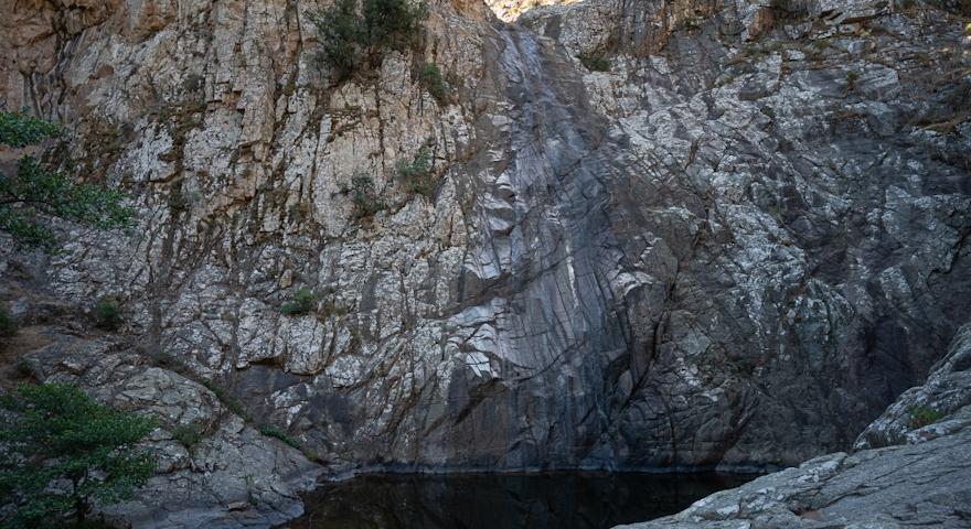 Piscina Irgas, in secca