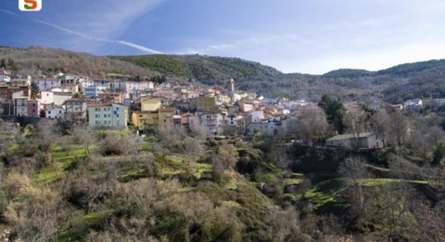 Aritzo, panorama del paese