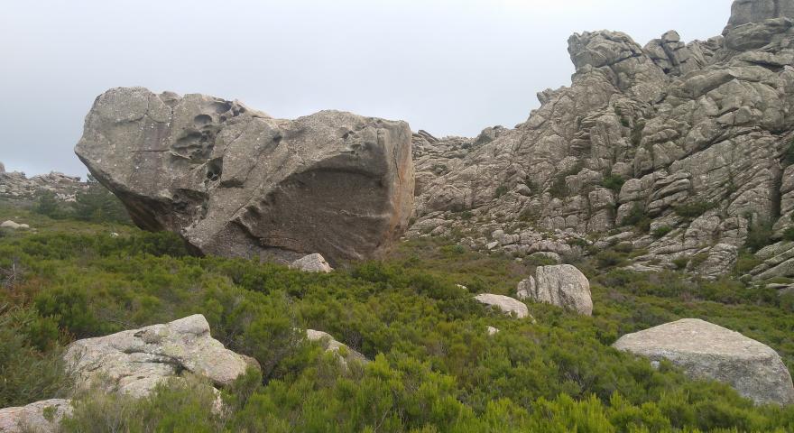 tafoni granitici presso le vette del Limbara