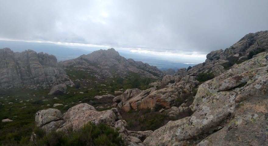 Paesaggi in cima, presso le vette del Limbara