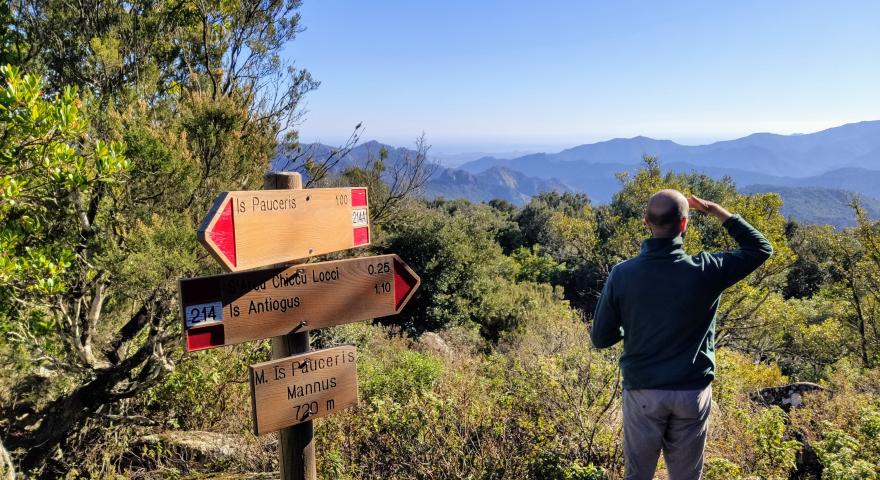 vetta di Is Pauceris Mannus (720 m slm)