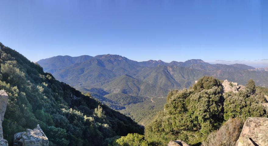 Punti panoramici 214A: vista sul Lattias e su Arcosu