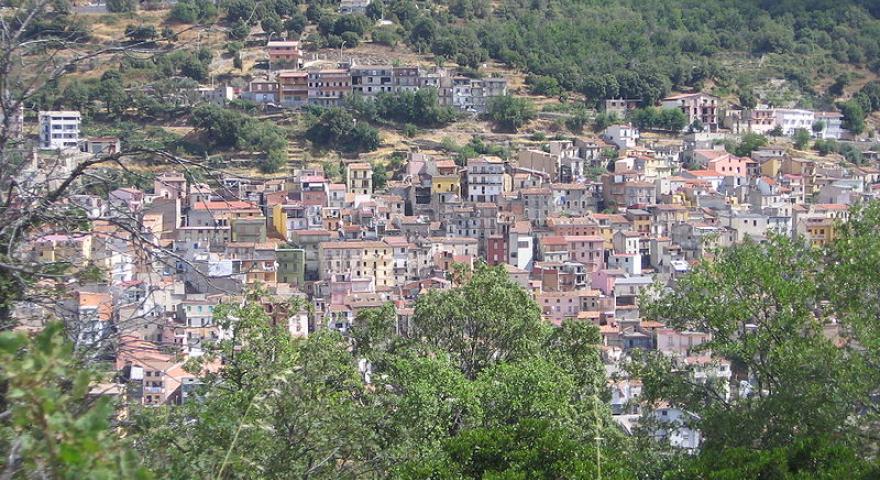 Vista panoramica centro di Seui