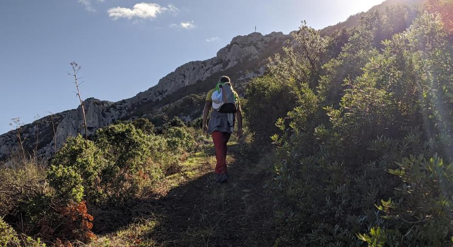 in salita verso il redentore del Tuttavista