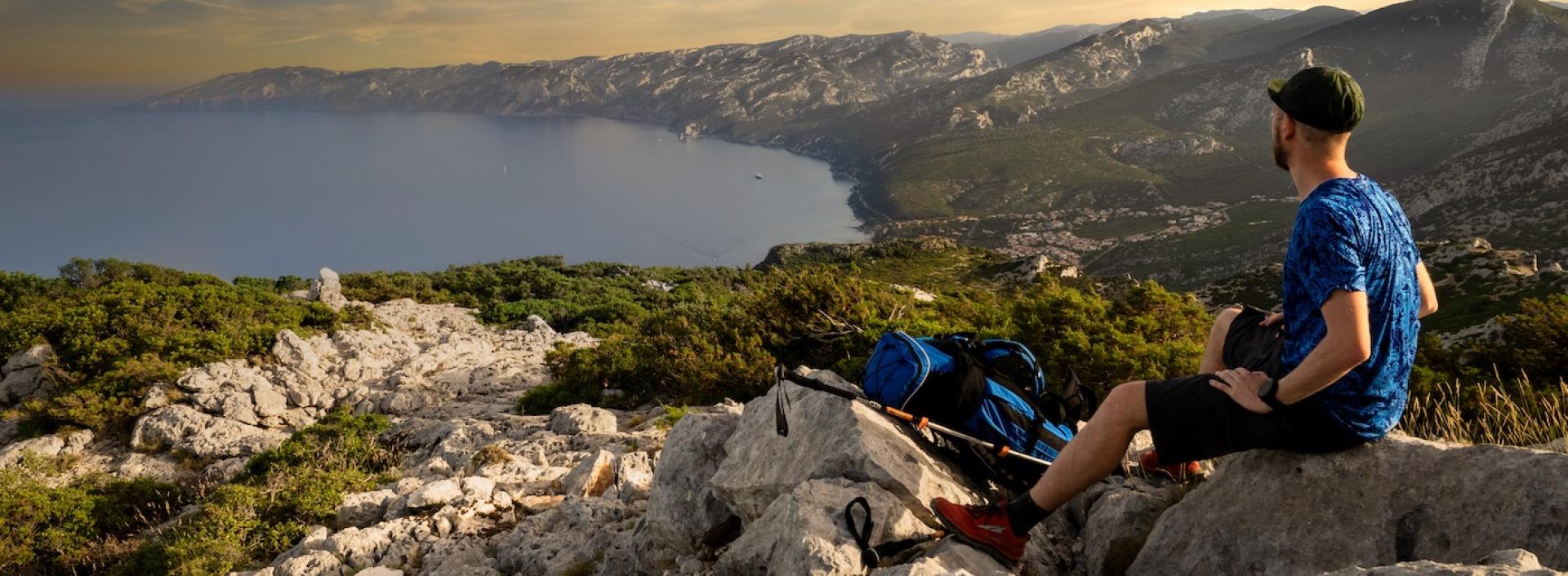 Cala Gonone vista dal Monte Irveri