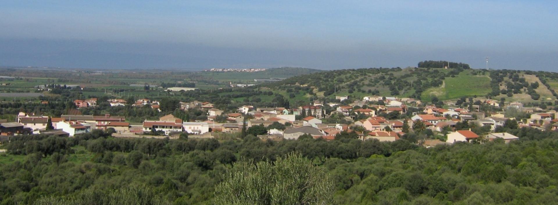 Masainas, panoramica del paese