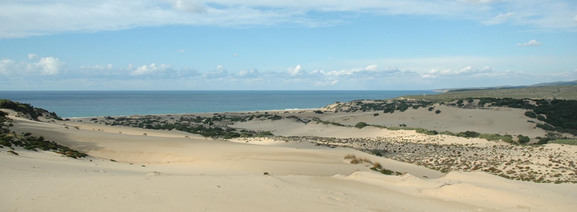 Spiaggia di Piscinas, panorama