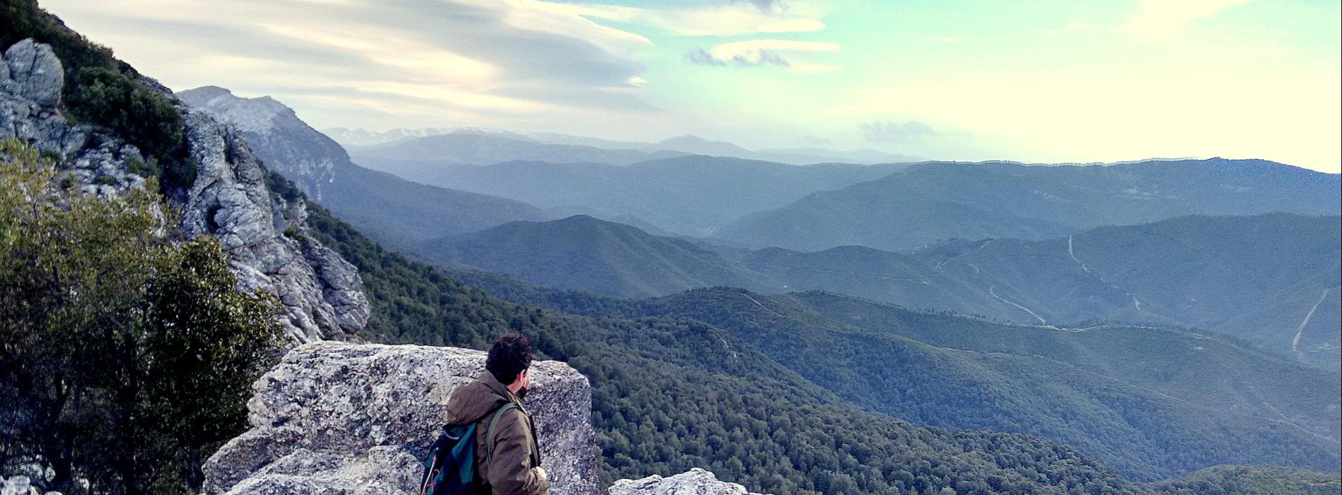 Panorama sul sentiero delle creste del Supramonte