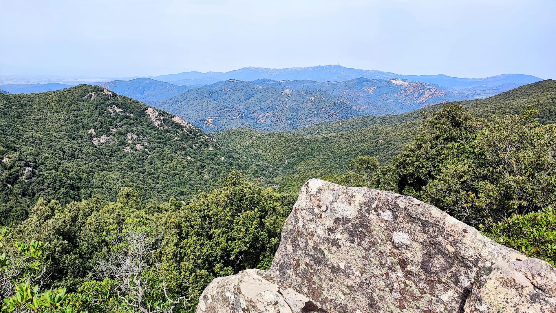 Burcei e Serpeddì dal punto panoramico sul C-801