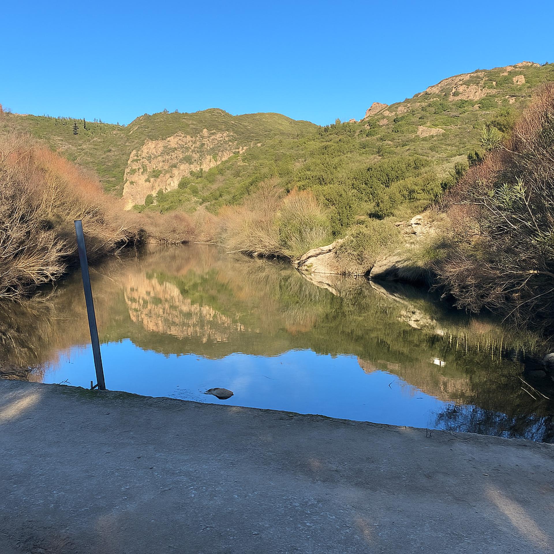 Punto panoramico loc. Scarramini nel guado sul Rio Flumineddu