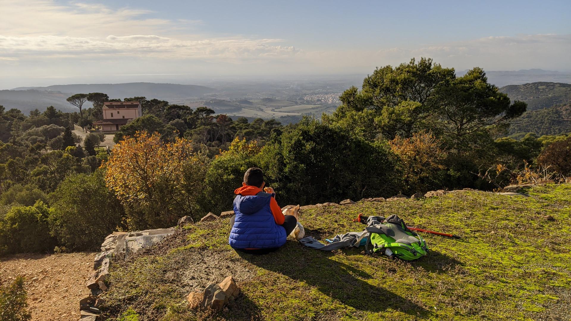 Soleminis, panorama verso la foresteria di M.Arrubiu