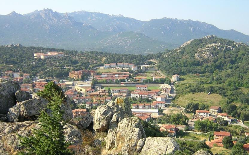 Panorama di Calangianus, località La Crucitta