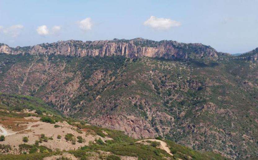 Vista di Punta Casteddu Giuilea da Is Seddas