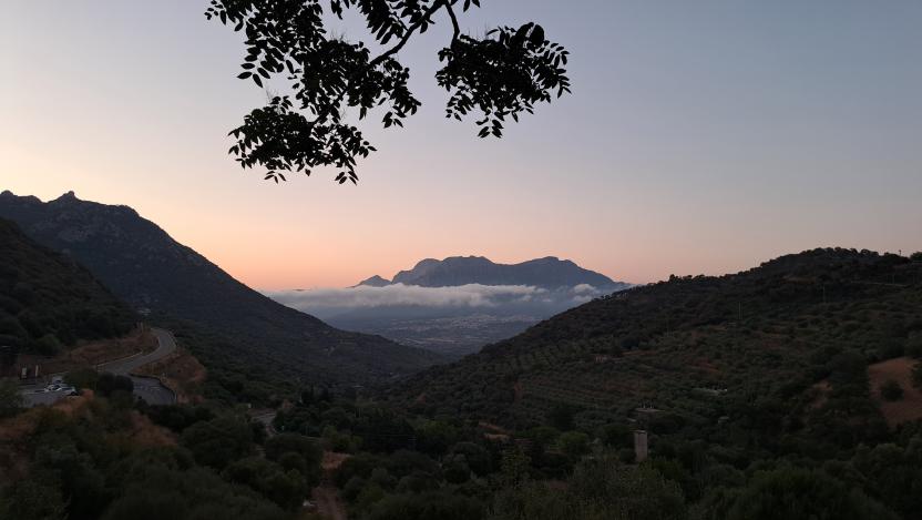Monte Corrasi visto dalla strada per Nuoro