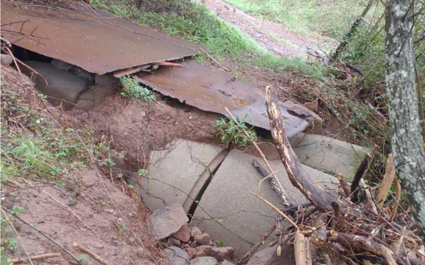 Badu cavanu interruzione sentiero G 602 _tubazione