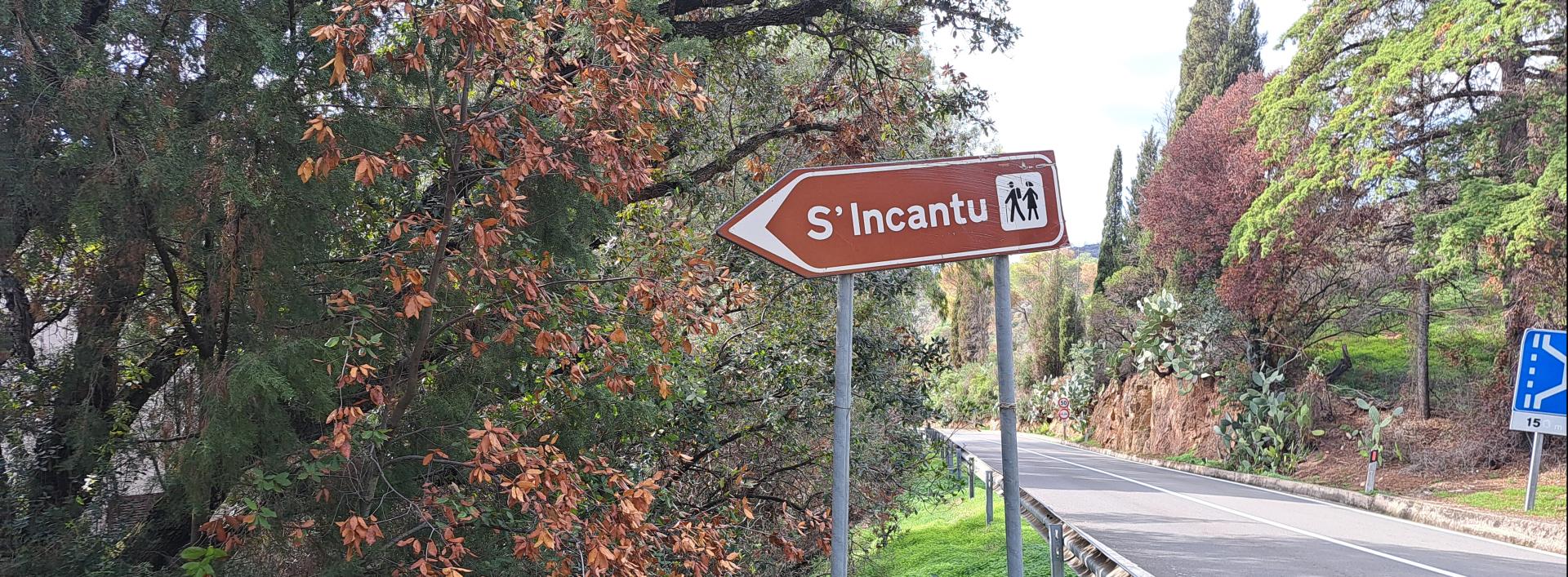 Partenza sentiero C 804, S'incantu, San Gregorio, Sinnai