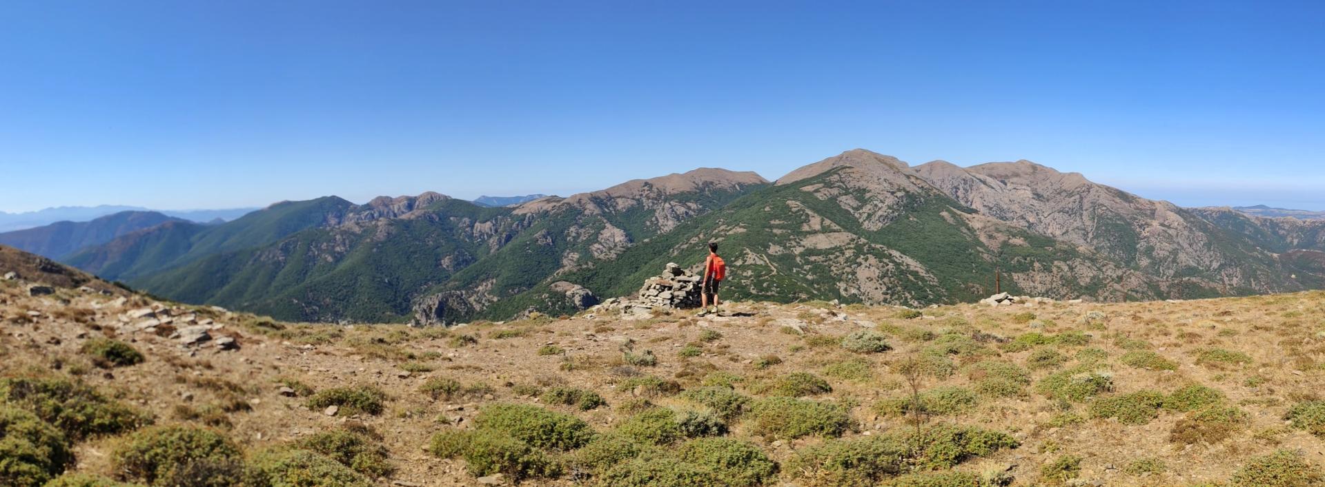 da S. Miali verso le creste del Linas a ovest